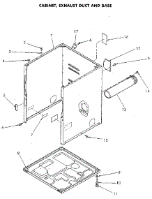 Cabinet And Mech. Base parts for Speed Queen Dryer NG8839L53938 from AppliancePartsPros.com