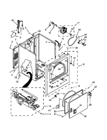 Cabinet Parts parts for Amana Dryer NGD4655EW1 from AppliancePartsPros.com