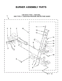 Burner Assembly Parts parts for Amana Dryer NGD4655EW3 from AppliancePartsPros.com