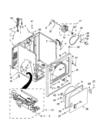 Cabinet Parts parts for Amana Dryer NGD4700YQ3 from AppliancePartsPros.com