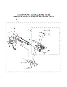 Burner Assembly Parts parts for Amana Dryer NGD4700YQ3 from AppliancePartsPros.com