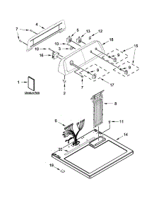 Top And Console Parts parts for Amana Dryer NGD4705EW0 from AppliancePartsPros.com