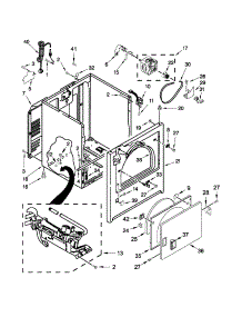Cabinet Parts parts for Amana Dryer NGD4705EW0 from AppliancePartsPros.com