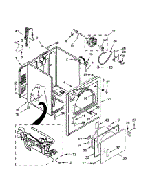 Cabinet Parts parts for Amana Dryer NGD4705EW1 from AppliancePartsPros.com