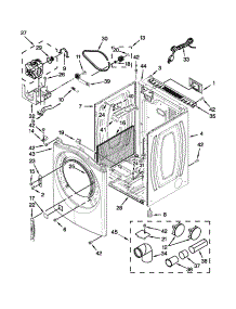 Cabinet Parts parts for Amana Dryer NGD5700BW0 from AppliancePartsPros.com