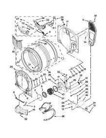 Bulkhead Parts parts for Amana Dryer NGD5700BW0 from AppliancePartsPros.com