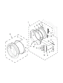 Door Parts parts for Amana Dryer NGD5700BW0 from AppliancePartsPros.com