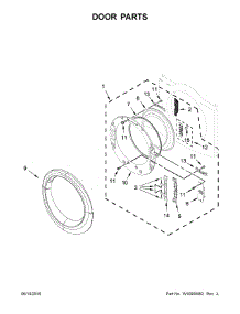 Door Parts parts for Amana Dryer NGD5800DW1 from AppliancePartsPros.com