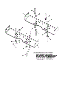 Belt Guide Assembly parts for Snapper Front-Engine Lawn Tractor NLT120G30DB from AppliancePartsPros.com