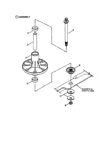Spindle-38" Cutting Deck parts for Snapper Front-Engine Lawn Tractor NLT120G30DB from AppliancePartsPros.com