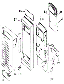 Control Panel parts for Panasonic Countertop Microwave NN-5512 from AppliancePartsPros.com