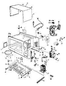 Cabinet parts for Panasonic Countertop Microwave NN-6512 from AppliancePartsPros.com