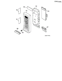 Escutcheon parts for Panasonic Countertop Microwave NN-C988W from AppliancePartsPros.com