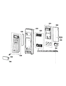 Controller parts for Panasonic Countertop Microwave NN-H765WF from AppliancePartsPros.com