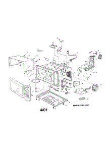 Cabinet parts for Panasonic Countertop Microwave NN-L531WF from AppliancePartsPros.com