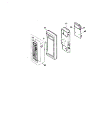 Escutcheon Base Assembly parts for Panasonic Countertop Microwave NN-L639WA from AppliancePartsPros.com