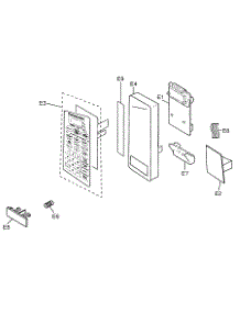 Cabinet Parts parts for Panasonic Countertop Microwave NN-L731WF from AppliancePartsPros.com