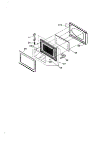 Door Assembly parts for Panasonic Countertop Microwave NN-L839BA from AppliancePartsPros.com