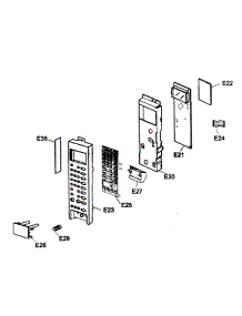 Control Panel parts for Panasonic Microwave/Hood Combo NN-P295SF from AppliancePartsPros.com