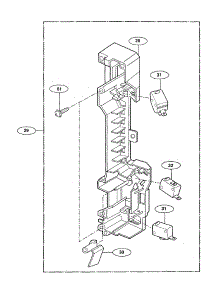 Door Hook parts for Panasonic Countertop Microwave NN-S251WL from AppliancePartsPros.com