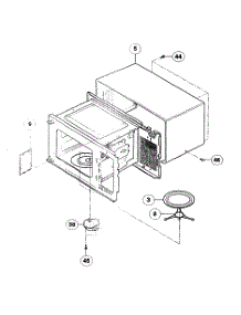Oven Cavity parts for Panasonic Countertop Microwave NN-S431WL from AppliancePartsPros.com