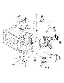 Interior Assy parts for Panasonic Countertop Microwave NN-S431WL from AppliancePartsPros.com