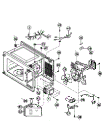 Cabinet parts for Panasonic Countertop Microwave NN-S432BL from AppliancePartsPros.com