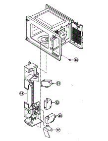 Interior parts for Panasonic Countertop Microwave NN-S432WL from AppliancePartsPros.com