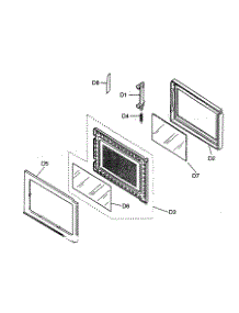 Door Assy parts for Panasonic Countertop Microwave NN-S540WF from AppliancePartsPros.com