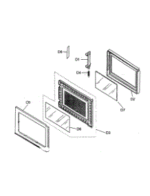 Door Assy parts for Panasonic Countertop Microwave NN-S560WF from AppliancePartsPros.com