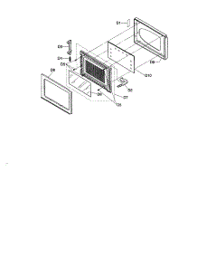 Door parts for Panasonic Countertop Microwave NN-S569WAS from AppliancePartsPros.com