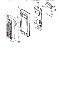 Escutcheon Base Assembly parts for Panasonic Countertop Microwave NN-S666WA from AppliancePartsPros.com