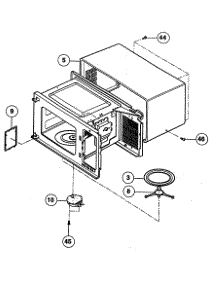 Oven Cavity Parts parts for Panasonic Countertop Microwave NN-S732WL from AppliancePartsPros.com