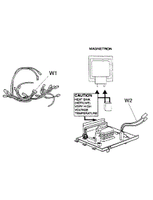 Wiring Material parts for Panasonic Countertop Microwave NN-S740 from AppliancePartsPros.com