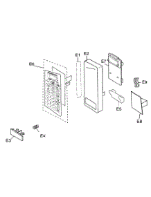 Escutcheon Base Assy parts for Panasonic Countertop Microwave NN-S760 from AppliancePartsPros.com