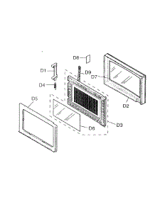 Cabinet Parts parts for Panasonic Countertop Microwave NN-S951 from AppliancePartsPros.com