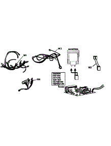 Wiring parts for Panasonic Microwave/Hood Combo NN-SD277BR from AppliancePartsPros.com