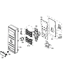 Control Panel parts for Panasonic Countertop Microwave NN-SD372S from AppliancePartsPros.com