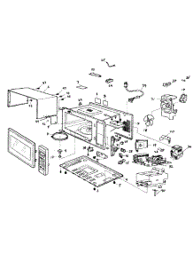 Cabinet Assy parts for Panasonic Countertop Microwave NN-SD986S from AppliancePartsPros.com