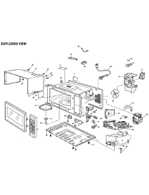 Exploded View parts for Panasonic Countertop Microwave NN-SD987S from AppliancePartsPros.com