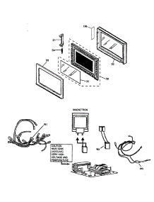 Door Assy parts for Panasonic Countertop Microwave NN-SD987S from AppliancePartsPros.com
