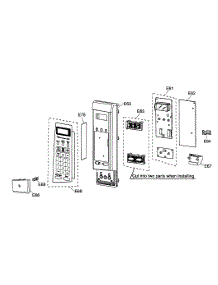 Controller parts for Panasonic Countertop Microwave NN-SN667W from AppliancePartsPros.com