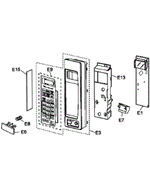 Control Panel parts for Panasonic Countertop Microwave NN-SN960S from AppliancePartsPros.com