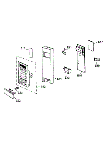 Controller Panel parts for Panasonic Countertop Microwave NN-T764SF from AppliancePartsPros.com