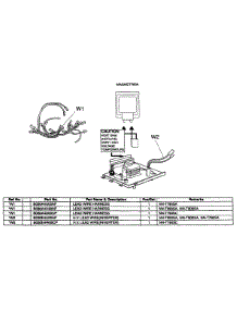 Wiring Materials parts for Panasonic Countertop Microwave NN-T790SA from AppliancePartsPros.com