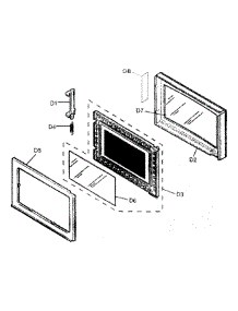 Door Assy parts for Panasonic Countertop Microwave NN-T795SF from AppliancePartsPros.com