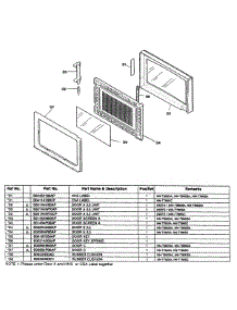 Door Assy parts for Panasonic Countertop Microwave NN-T900SA from AppliancePartsPros.com