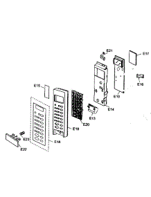 Control Panel parts for Panasonic Countertop Microwave NN-T994SF from AppliancePartsPros.com