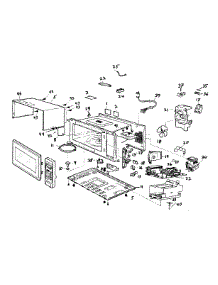 Cabinet Assy parts for Panasonic Countertop Microwave NN-T994SFR from AppliancePartsPros.com