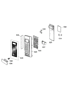 Controls parts for Panasonic Countertop Microwave NN-T994SFR from AppliancePartsPros.com